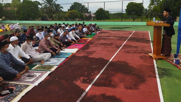 Kapolres Dharmasraya Shalat Idul Fitri