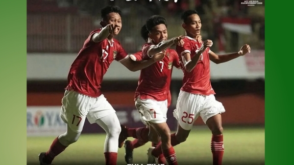 Selebrasi pemain Timnas U-16