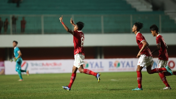 Indonesia meraih kemenangan pertama di laga pembuka turnamen Piala AFF U-16