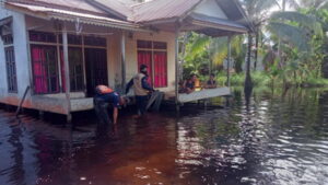 Banjir yang menggenangi Kabupaten Kayong Utara